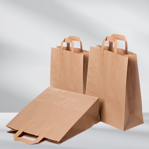 Flat handle bags